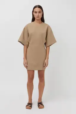 Camilla and Marc Fernando Mini Dress in Flax Brown
Size 6