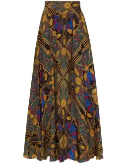 Sass & Bide One Day I Am Print Midi Skirt Multi Size 6 for rent on The Volte - image 4