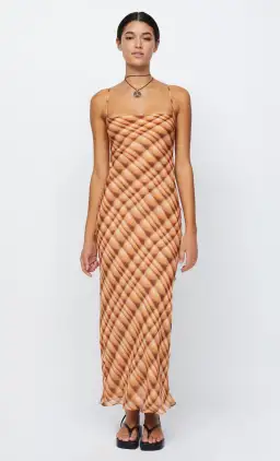 Bec & Bridge Soleil Slip Maxi Dress Orange Size 10  for rent on The Volte - image 2