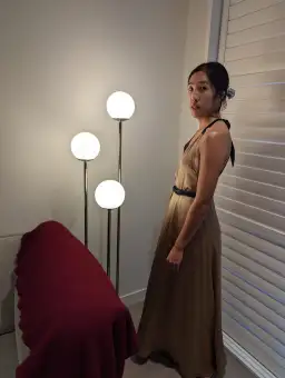 Magali Pascal Sakura Maxi Dress Gold Size XS / AU 8 for rent on The Volte - image 2