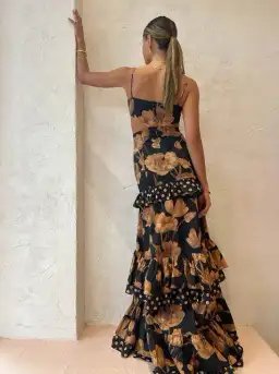 Sonya Moda Valentina Gown in Marabella Floral Print Size AU 6  for rent on The Volte - image 2