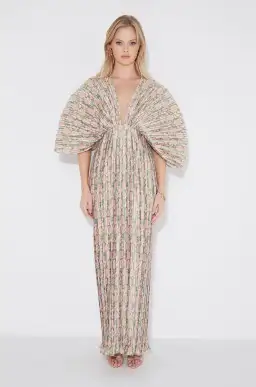 Gianna Forever Dress Olive & Pink Floral Size AU 6 for rent on The Volte - image 1