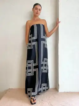 Ginger & Smart Walk In The Line Gown Black Size AU 10 for rent on The Volte - image 1