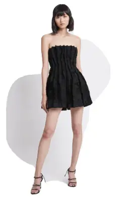 Aje Hybrid Sleeveless Mini Dress Black Size 12  for rent on The Volte - image 1