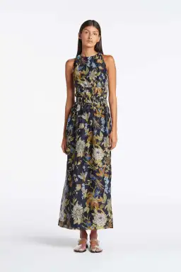 Sir the Label Lilian Cross Back Dress Navy Size AU 12 for rent on The Volte - image 1