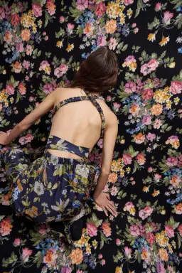 Sir the Label Lilian Cross Back Dress Navy Size AU 12 for rent on The Volte - image 5