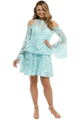 Thurley Amethyst Sleeve Dress Blue Size 8