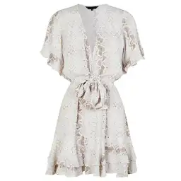 Kivari Zanzibar Tie Up Mini Dress Print Size S for rent on The Volte - image 3