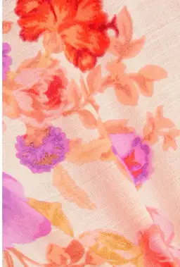 Zimmermann Raie Trimmed Shirt Dress Floral Size 0 / Au 8 for rent on The Volte - image 7