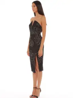 Talulah Loving You Strapless Midi Dress Black Size S / Au 8 for rent on The Volte - image 1