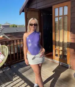 Cou Coo Acai Bodysuit Purple Size AU 8 for rent on The Volte - image 1