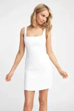 Kookai Oyster Mini Dress White Size 6 for rent on The Volte - image 2
