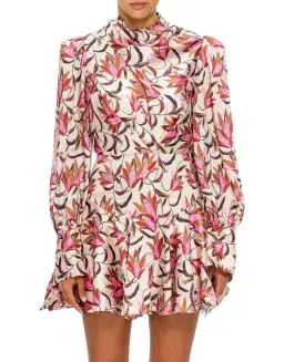Acler Coleman Mini Dress Print Size 8  for rent on The Volte - image 2