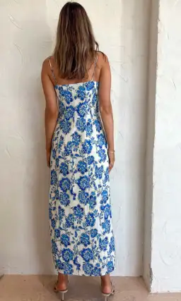 Issy Glimpse Dress In Bluebells Size 12  for rent on The Volte - image 5