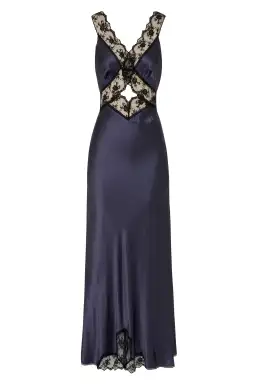 Sir The Label Aries Dress Cut Out Gown In Navy Size 1 / AU 8 