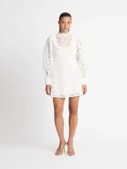 Sheike Sienna Lace Dress White Size AU 14  for rent on The Volte - image 1