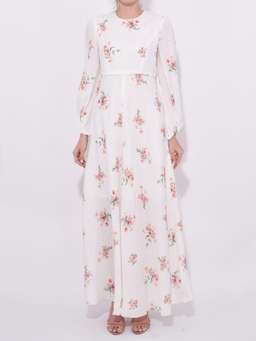 Zimmermann Heather High Neck Dress White Floral Size 1/Au 10 for rent on The Volte - image 2