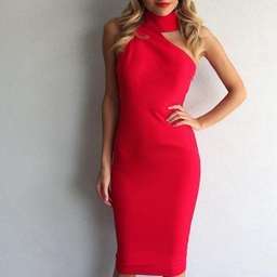 Elle Zeitoune Harper Midi Dress Red Size 6 for rent on The Volte - image 3