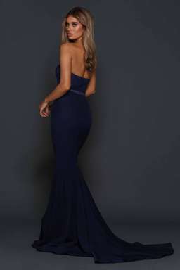 Elle Zeitoune Arianna Gown Navy Size 6 for rent on The Volte - image 4