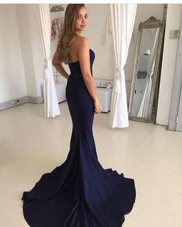 Elle Zeitoune Arianna Gown Navy Size 6 for rent on The Volte - image 3