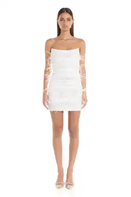Eliya the Label Tiffany Mini Dress White Size 6 / XS for rent on The Volte - image 0