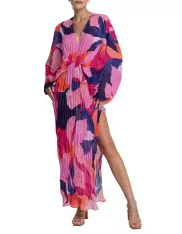 L'Idee De Luxe Long Sleeve Gown Capri Pink Size 6 / XS