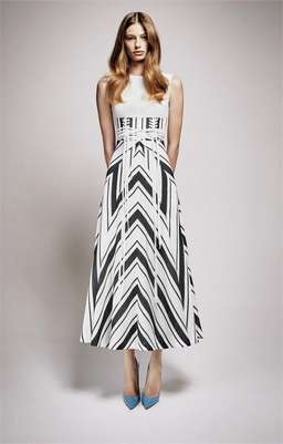Alex Perry Carter Midi Dress Print Size 8