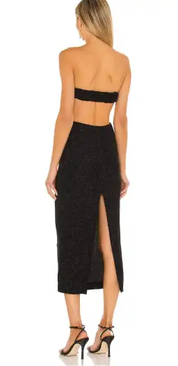 Natalie Rolt Olympia Dress Metallic Black Size 3 / Au 12 for rent on The Volte - image 3