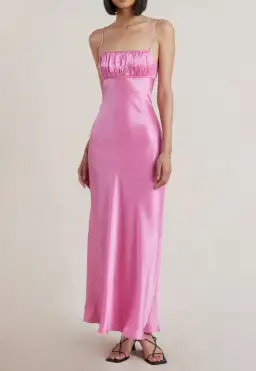 Bec & Bridge Amber Maxi Dress Candy Pink Size 8