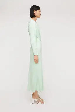 Scanlan Theodore French Jacquard Midi Dress Mint Size 10 for rent on The Volte - image 4