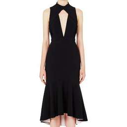 Rebecca Vallance Goldie Deep V Dress