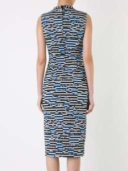Scanlan Theodore striped floral weave dress