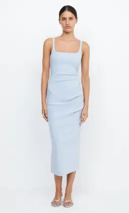 Bec & Bridge Be Mine Square Neck Dress Blue Size 8