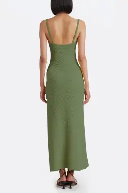 Bec & Bridge Effie Knit Key Maxi Dress Sage Size 8 for rent on The Volte - image 2