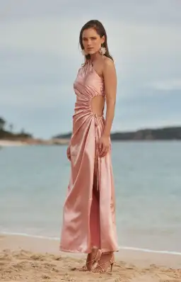 Sonya Moda Nour Blush Maxi Dress Blush Size 12  for rent on The Volte - image 2