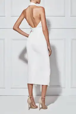 Misha Lorena Dress White Size 6 for rent on The Volte - image 3