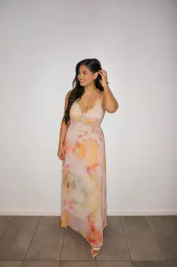 Ministry of Style The Label Sunrise Strap Dress Patterned Size 8 for rent on The Volte - image 1