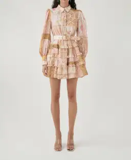 Kate Ford Larissa Layered Mini Dress Print Size S / Au 8 for rent on The Volte - image 1