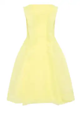 Aje Astrid Strapless Mini Dress Yellow Size 8 / S for rent on The Volte - image 4
