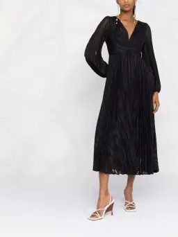 Zimmermann Burnout Sunray Midi Dress Black Size 4 / AU 16