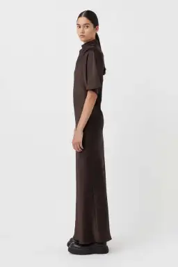 CAMILLA AND MARC Sorrell Maxi Evening Dress in Chocolate Brown Size 8 for rent on The Volte - image 6