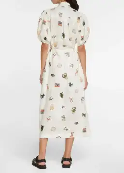 Alemais Hera Midi Dress in Ivory Size 12 for rent on The Volte - image 2