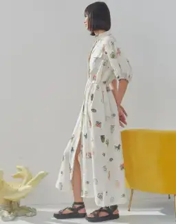 Alemais Hera Midi Dress in Ivory Size 12 for rent on The Volte - image 5