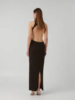 Effie Kats Ambre Gown - Coffee - Size M (10) for rent on The Volte - image 4
