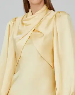 Acler The Lindhurst Dress in Lemon Size 6  for rent on The Volte - image 2