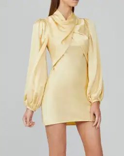 Acler The Lindhurst Dress in Lemon Size 6  for rent on The Volte - image 1
