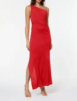 Manning Cartell Digital Love One Shoulder Dress Red Size 14 / XL