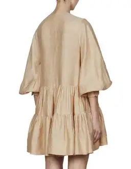 Shona Joy The Savoye Tuxedo Mini Dress Biscuit Size 6 for rent on The Volte - image 5