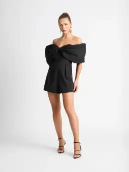 Sheike Parisian Playsuit Black Size 6 / XS