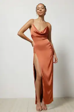 Lexi Mila Dress Rust Size 12 for rent on The Volte - image 1
